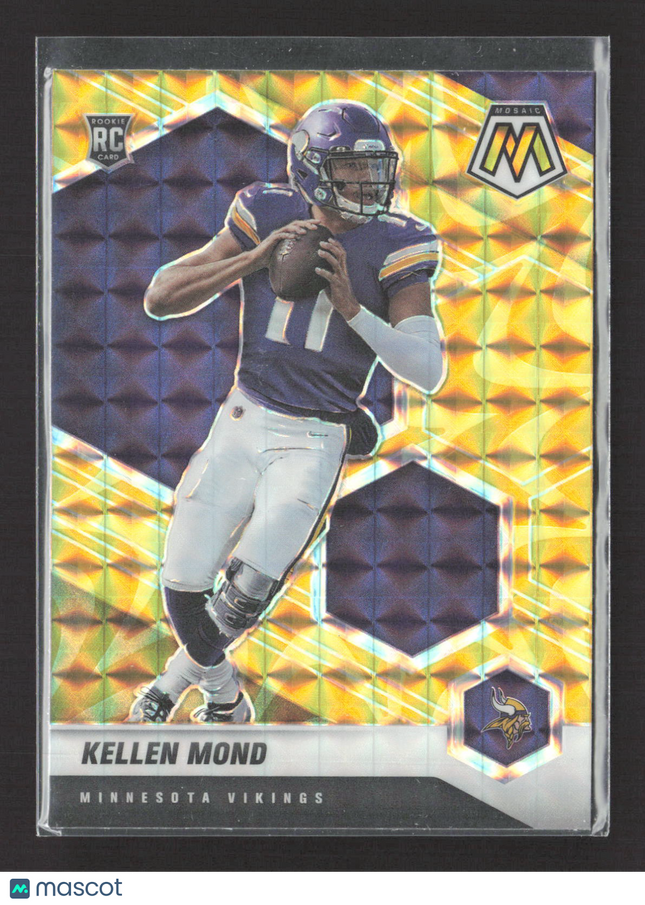 2021 Panini Prizm Mosaic Kellen Mond #321 Yellow RC