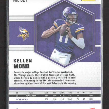 2021 Panini Prizm Mosaic Kellen Mond #321 Yellow RC
