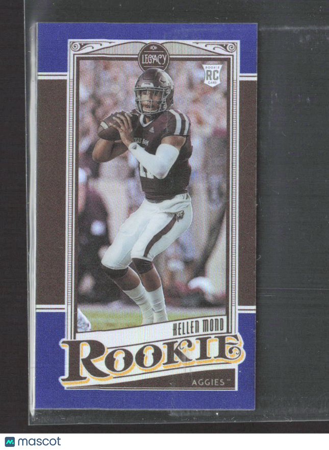 2021 Panini Legacy Football Kellen Mond #148 Purple RC 20/50