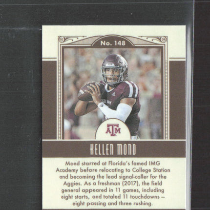 2021 Panini Legacy Football Kellen Mond #148 Purple RC 20/50