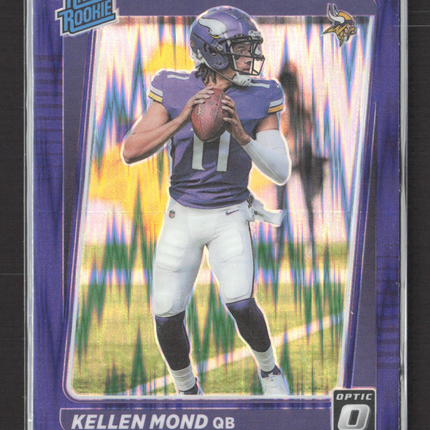 2021 Panini Donruss Optic Prizm Kellen Mond #221 Purple Shock