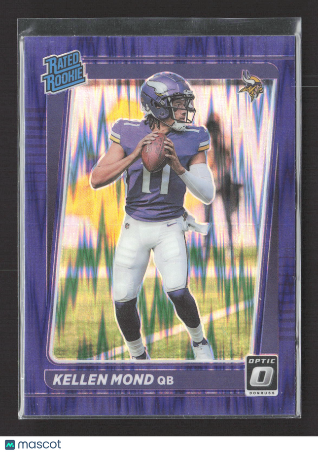 2021 Panini Donruss Optic Prizm Kellen Mond #221 Purple Shock