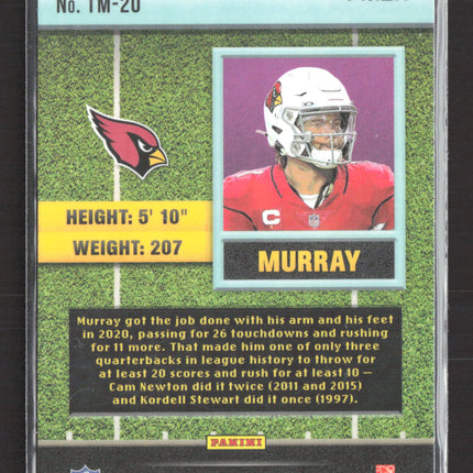 2021 Panini Mosaic Prizm Touchdown Masters Kyler Murray #TM-20 Green