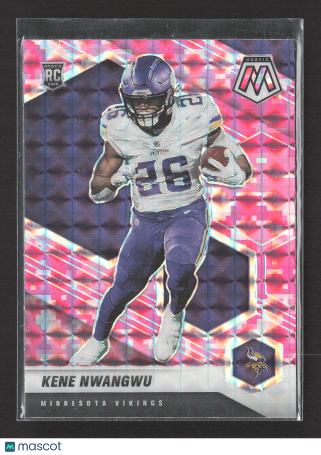 2021 Panini Prizm Mosaic Kene Nwangwu #334 Pink Camo RC