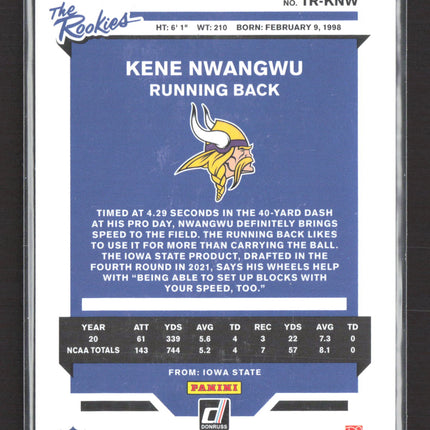 2021 Panini Donruss The Rookies Kene Nwangwu #TR-KNW Checkerboard