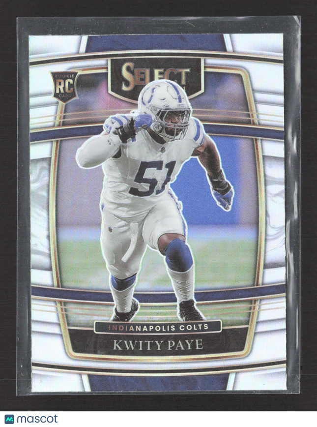 2022 Panini Select Concourse Kwity Paye #87 Silver Prizm RC
