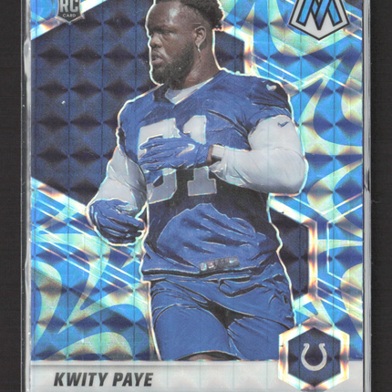 2021 Panini Mosaic Prizm Kwity Paye #351 Blue Reactive RC