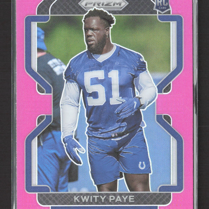 2021 Panini Prizm Kwity Paye #378 Pink RC