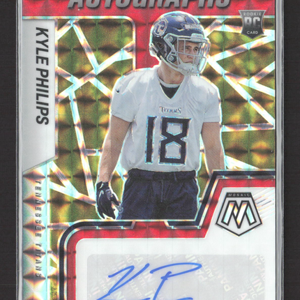 2022 Panini Mosaic Prizm Kyle Philips #RAM-KPH Red Auto