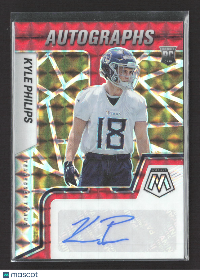 2022 Panini Mosaic Prizm Kyle Philips #RAM-KPH Red Auto