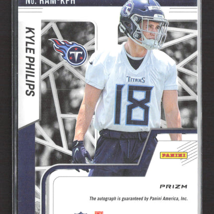 2022 Panini Mosaic Prizm Kyle Philips #RAM-KPH Red Auto