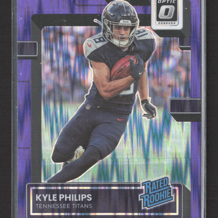 2023 Panini Donruss Optic Prizm Kyle Philips #296 Purple Shock