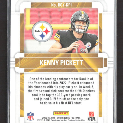 2023 Panini Contenders Football Kenny Pickett #ROY-KPI