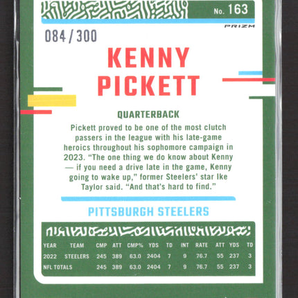 2023 Panini Donruss Optic Kenny Pickett #163 Shock 084/300
