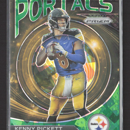 2023 Panini Prizm Portals Kenny Pickett #PO-1 Green