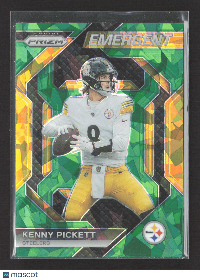 2023 Panini Prizm Emergent Kenny Pickett #H-5 Green Mosaic