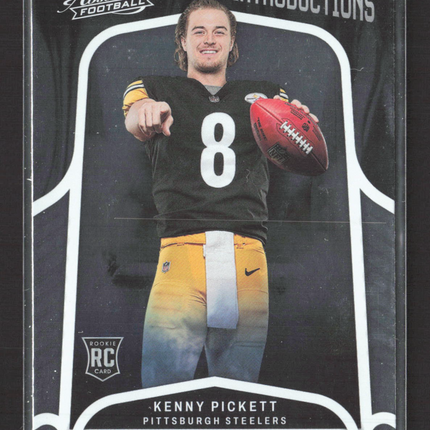 2022 Panini Absolute Football Introductions Kenny Pickett #INT-1 RC