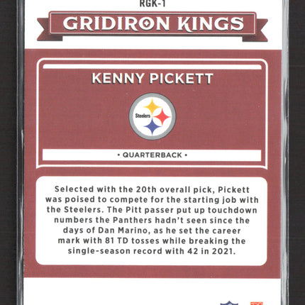 2023 Panini Donruss Optic Gridiron Kings Kenny Pickett #RGK-1