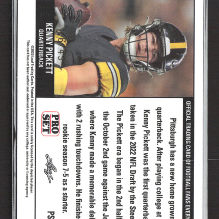 2023 Leaf Pro Set Kenny Pickett #PSG-31 6/49