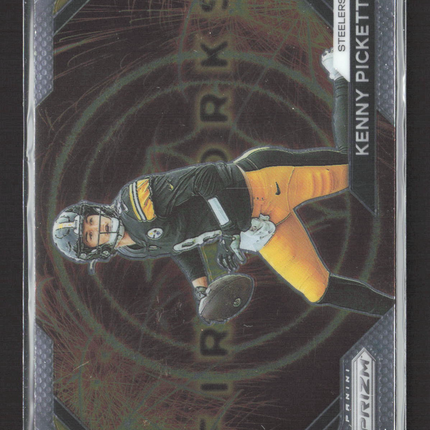 2023 Panini Prizm Fireworks Kenny Pickett #F-9 Silver