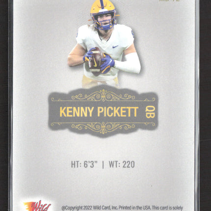 2022 Wild Card Matte Kenny Pickett #MB-72