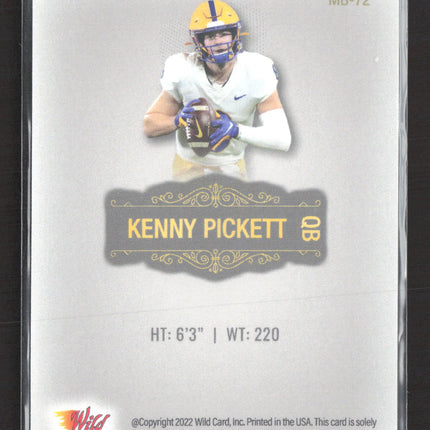 2022 Wild Card Matte Kenny Pickett #MB-72