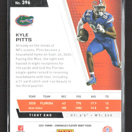 2021 Panini Chronicles Playoff Draft Picks Kyle Pitts #396 RC