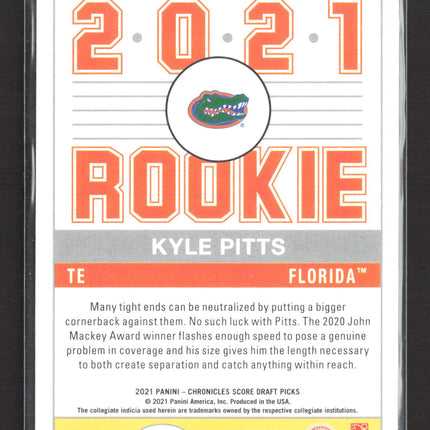2021 Panini Chronicles Score Draft Picks Kyle Pitts #75 Orange