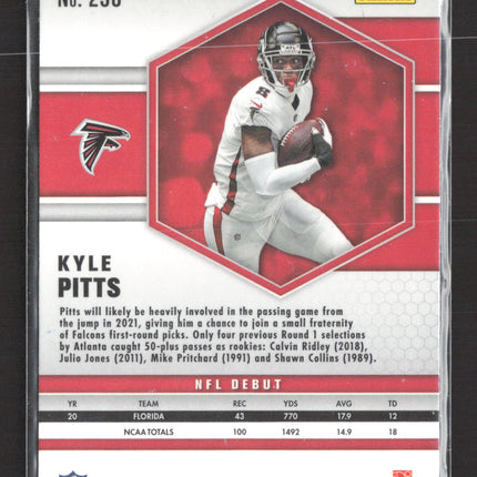 2021 Panini Mosaic Prizm NFL Debut Kyle Pitts #250 Blue Reactive RC
