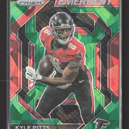2023 Panini Prizm Emergent Kyle Pitts #H-13 Green Ice