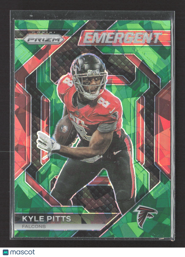 2023 Panini Prizm Emergent Kyle Pitts #H-13 Green Ice