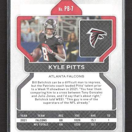 2022 Panini Chronicles Prizm Kyle Pitts #PB-7 RC