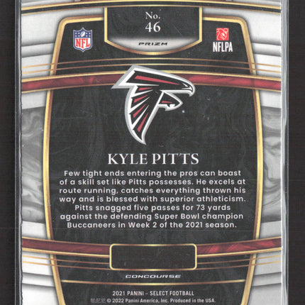 2022 Panini Select Football Concourse Kyle Pitts #46 RC
