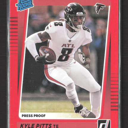 2021 Panini Donruss Football Kyle Pitts #260 Press Proof Red