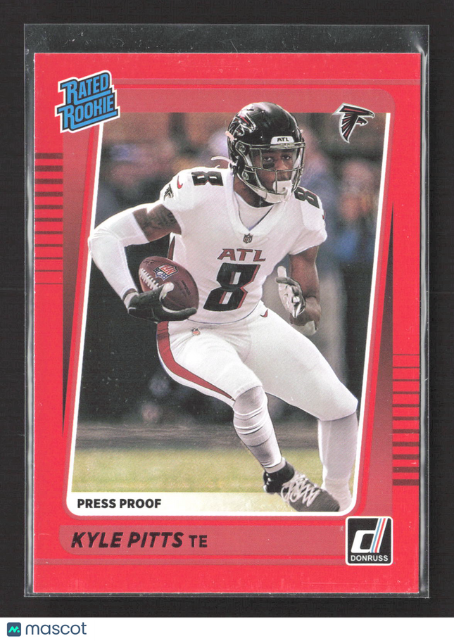 2021 Panini Donruss Football Kyle Pitts #260 Press Proof Red