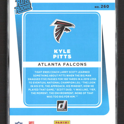 2021 Panini Donruss Football Kyle Pitts #260 Press Proof Red