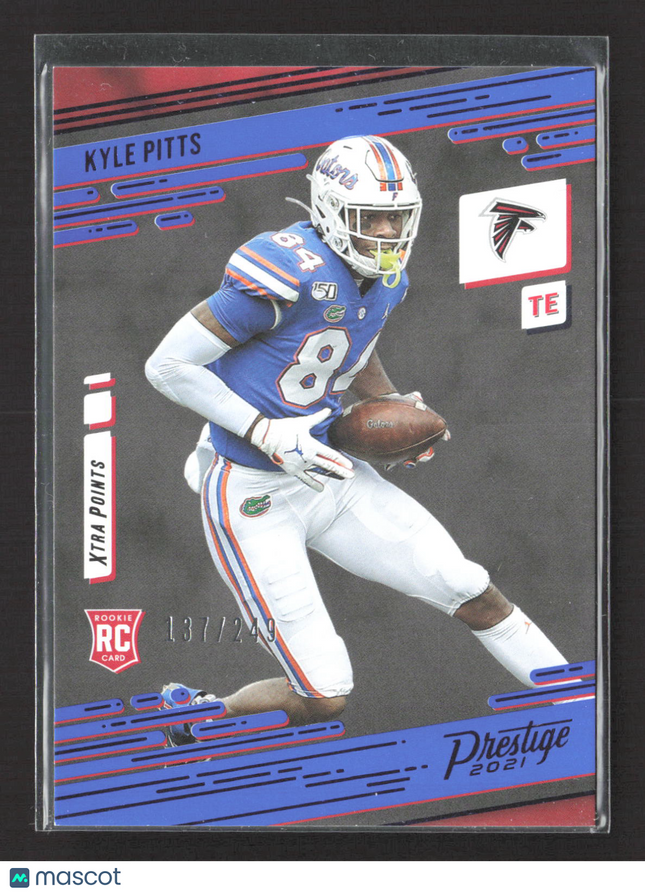 2021 Panini Prestige Kyle Pitts #210 Xtra Points Blue 137/249 RC