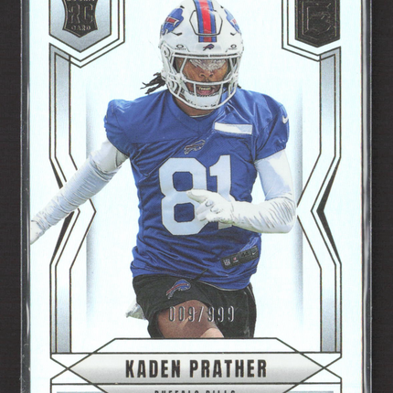 2025 Panini Donruss Elite Kaden Prather #122 RC 009/999