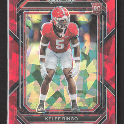 2023 Panini Prizm Draft Picks Kelee Ringo #176 Red Ice RC