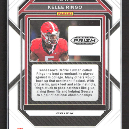 2023 Panini Prizm Draft Picks Kelee Ringo #176 Red Ice RC