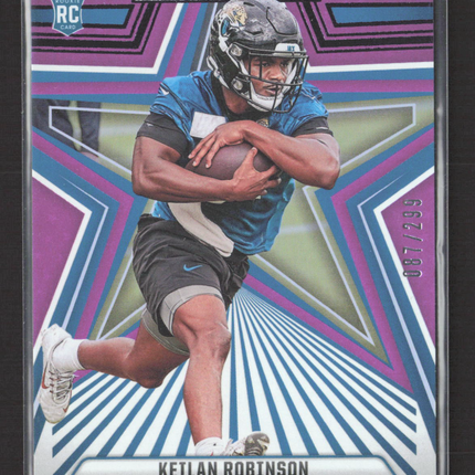 2024 Panini Rookies & Stars Keilan Robinson #162 Purple RC 087/299