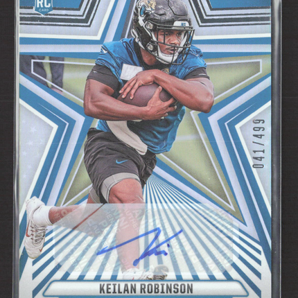 2024 Panini Rookies & Stars Keilan Robinson #162 Blue RC 041/499 Auto