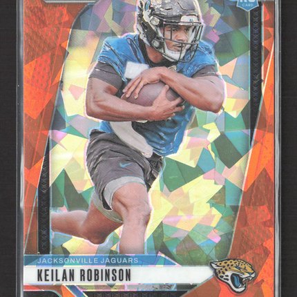 2024 Panini Prizm Keilan Robinson #361 Orange Cracked Ice RC