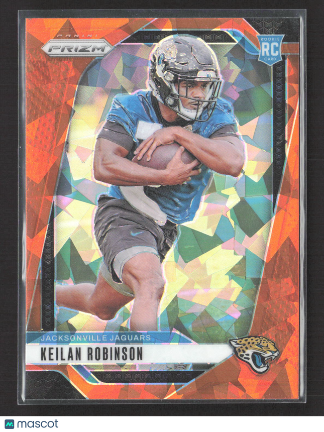 2024 Panini Prizm Keilan Robinson #361 Orange Cracked Ice RC