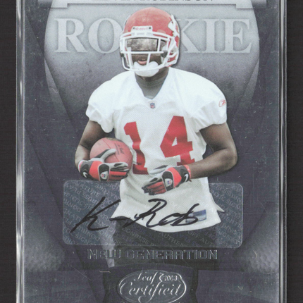 2008 Leaf Certified Materials New Generation Kevin Robinson #178 Auto