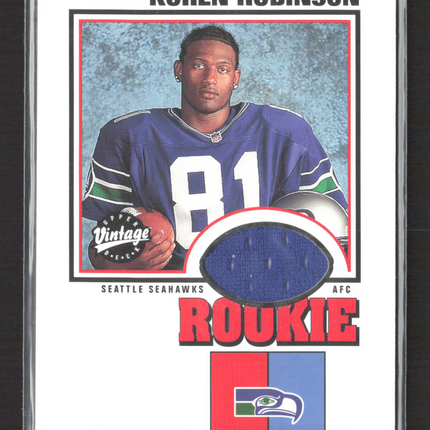2001 Upper Deck Vintage Rookie Vintage Threads Koren Robinson #KRVT patch