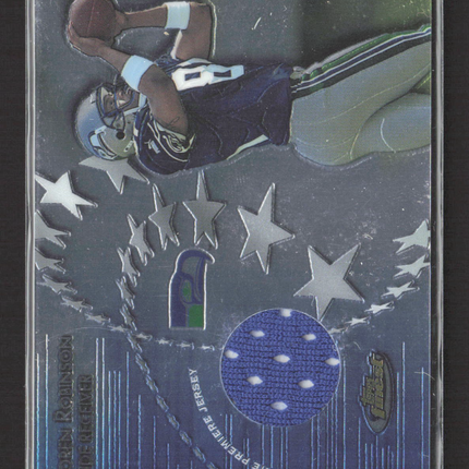 2001 Topps Finest Koren Robinson NFL Rookie Premiere Jersey