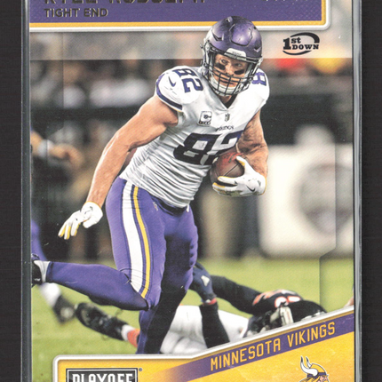 2018 Panini Playoff Kyle Rudolph #124 1st Down 18/99