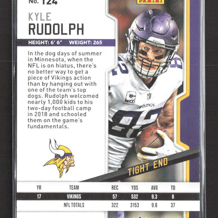 2018 Panini Playoff Kyle Rudolph #124 1st Down 18/99