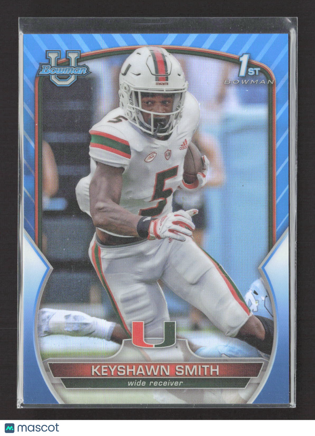 2022 Topps Bowman University Keyshawn Smith #55 Blue /199